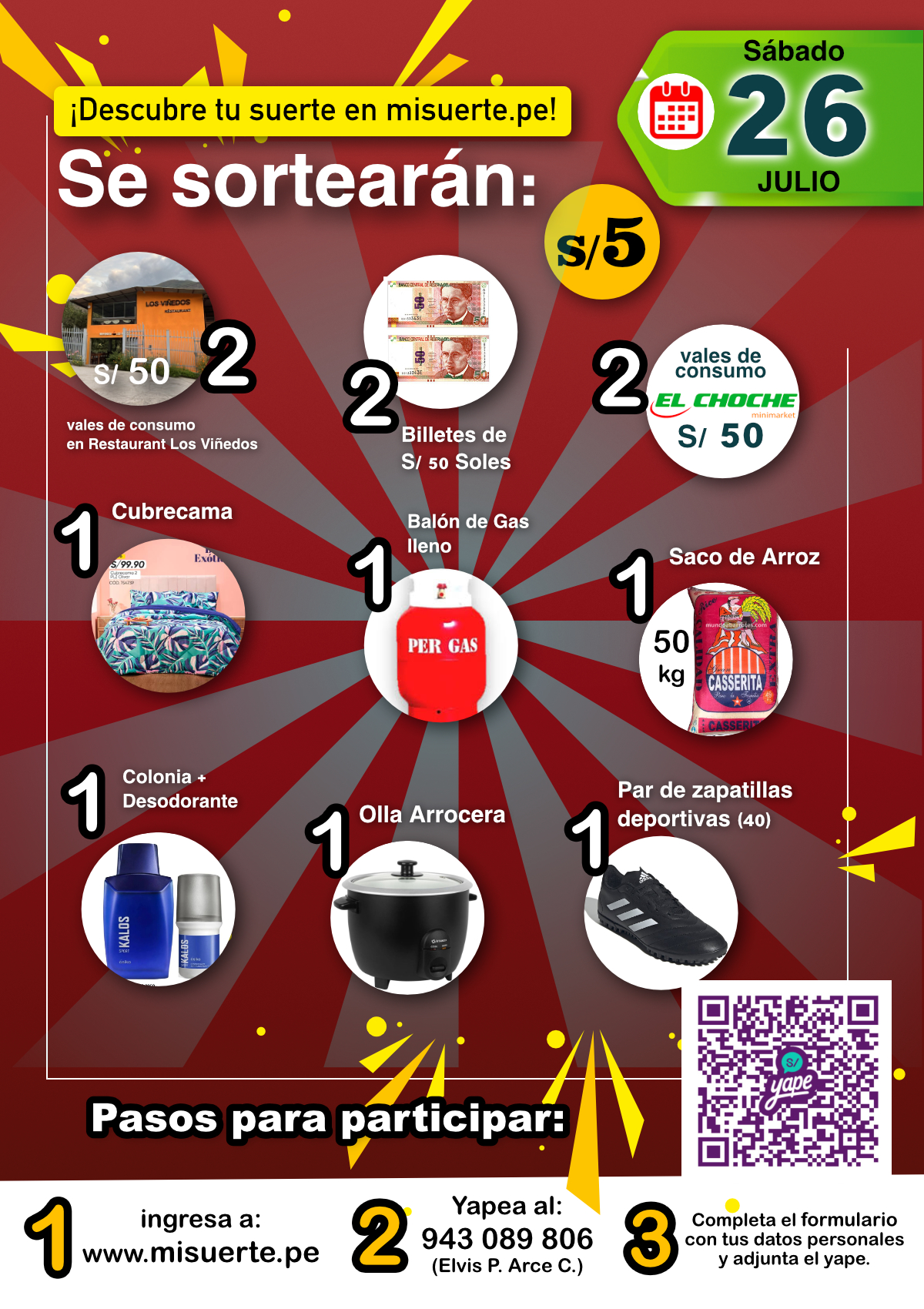 Sorteo Fiestas Patrias